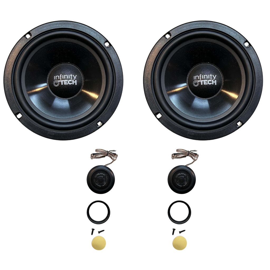 Componente Juego De Medios 6.5 Pulgadas + Tweeter Max 600W