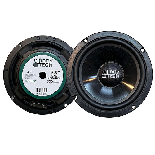 Componente Juego De Medios 6.5 Pulgadas + Tweeter Max 600W