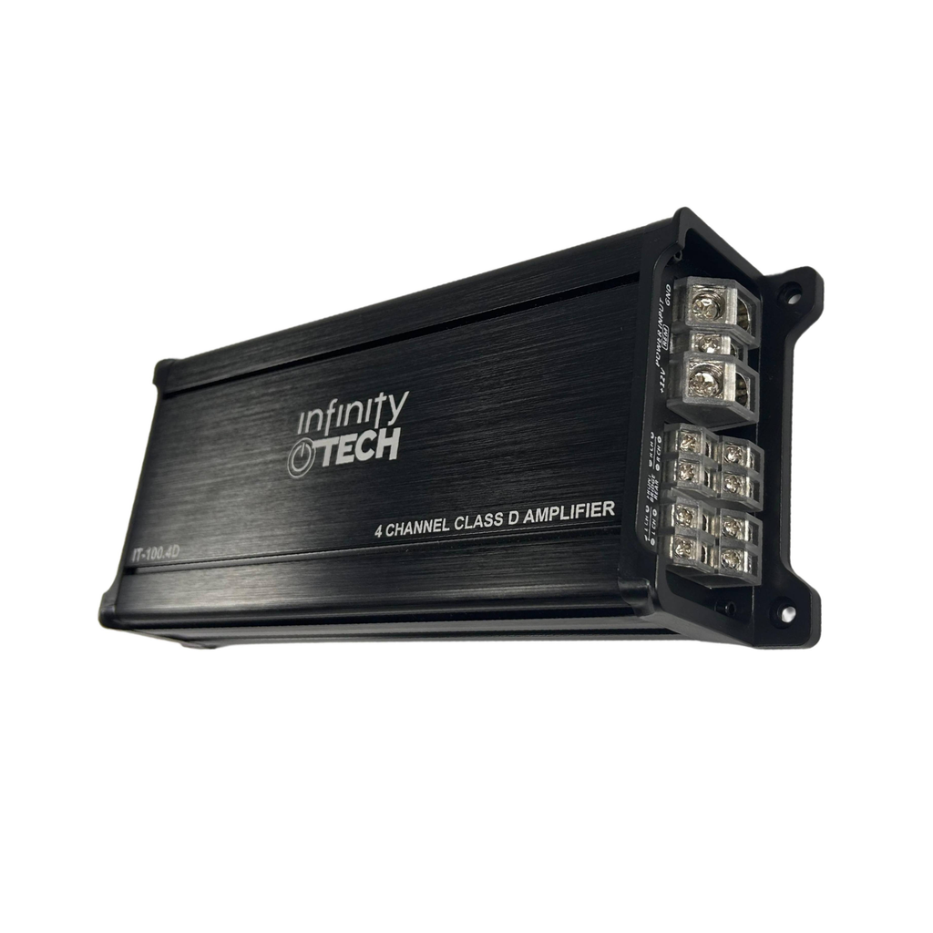 Potencia Amplificador Clase D 4 Canal X 100W 400 Rms Power 3200W Infinity Tech