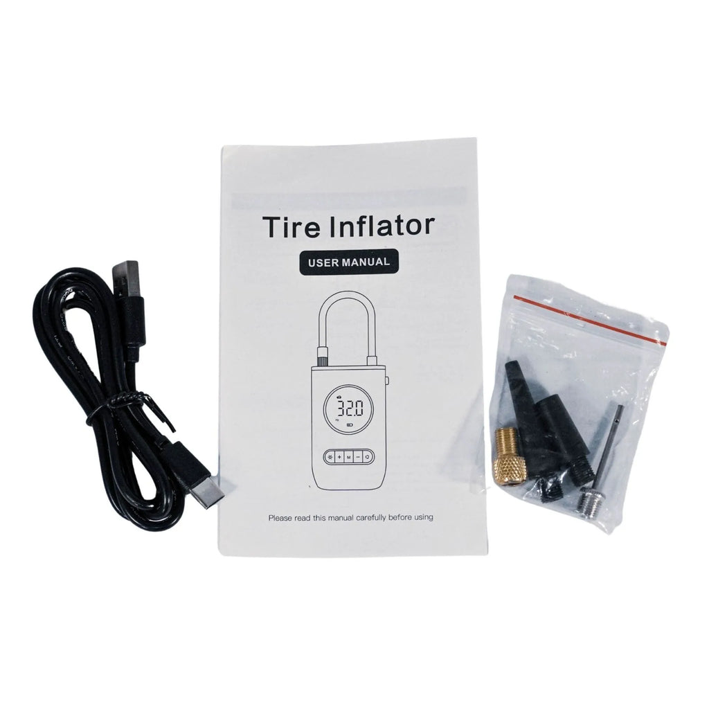 Compresor Recargable Mini Para Carro Bici Czk Negro