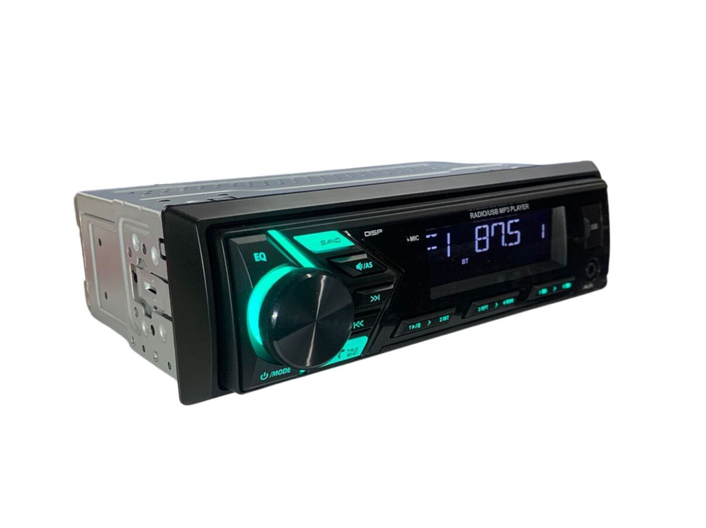 Stereo 1 Din Frente Desmontable Mp3 Bt Fm Usb Rca