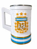 Jarra Argentina AFA Personalizada 600 ml / 1 Litro Blanco - Negro