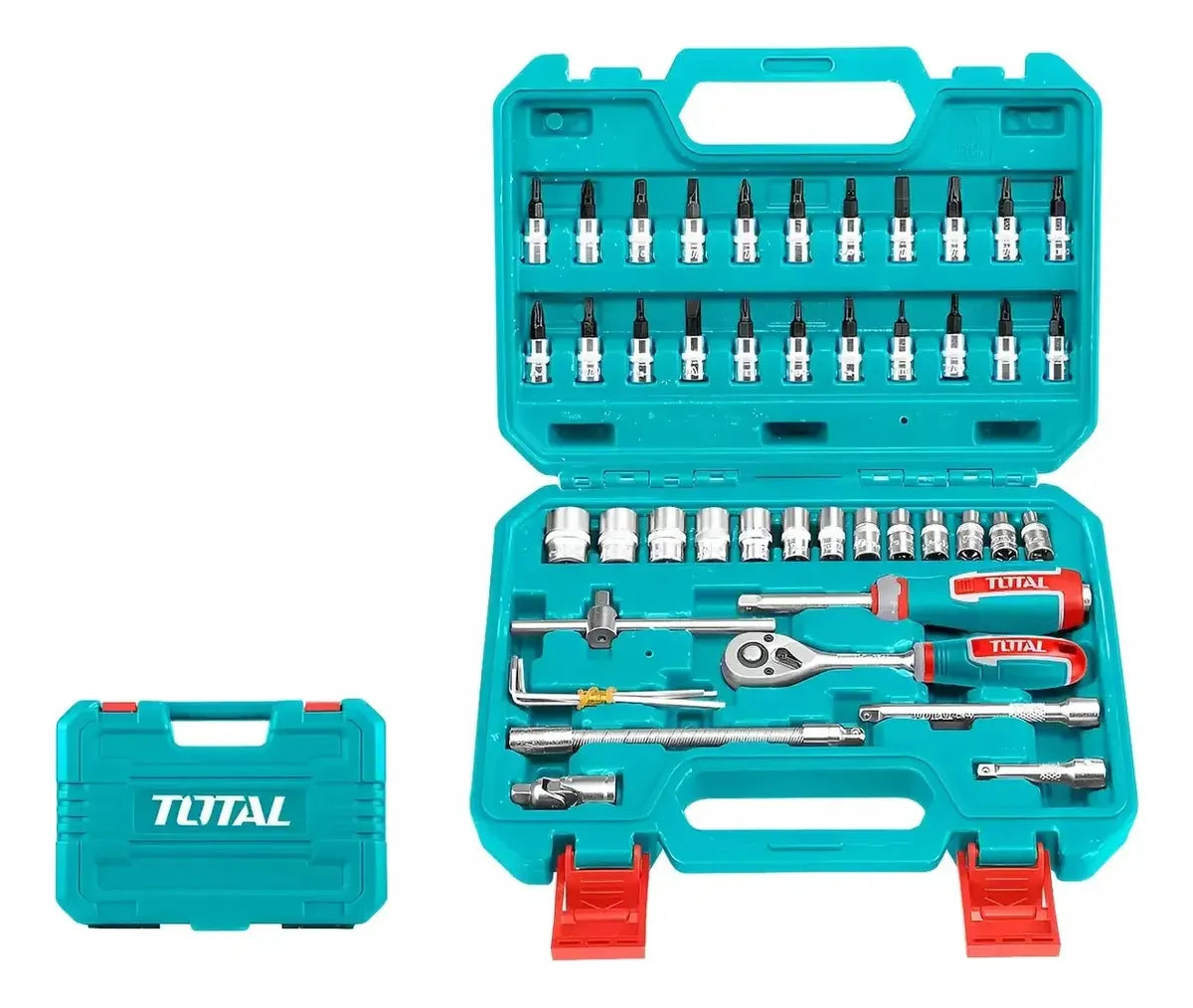 Set Bocallaves Tubos 46 Piezas Enc 1/4 Total