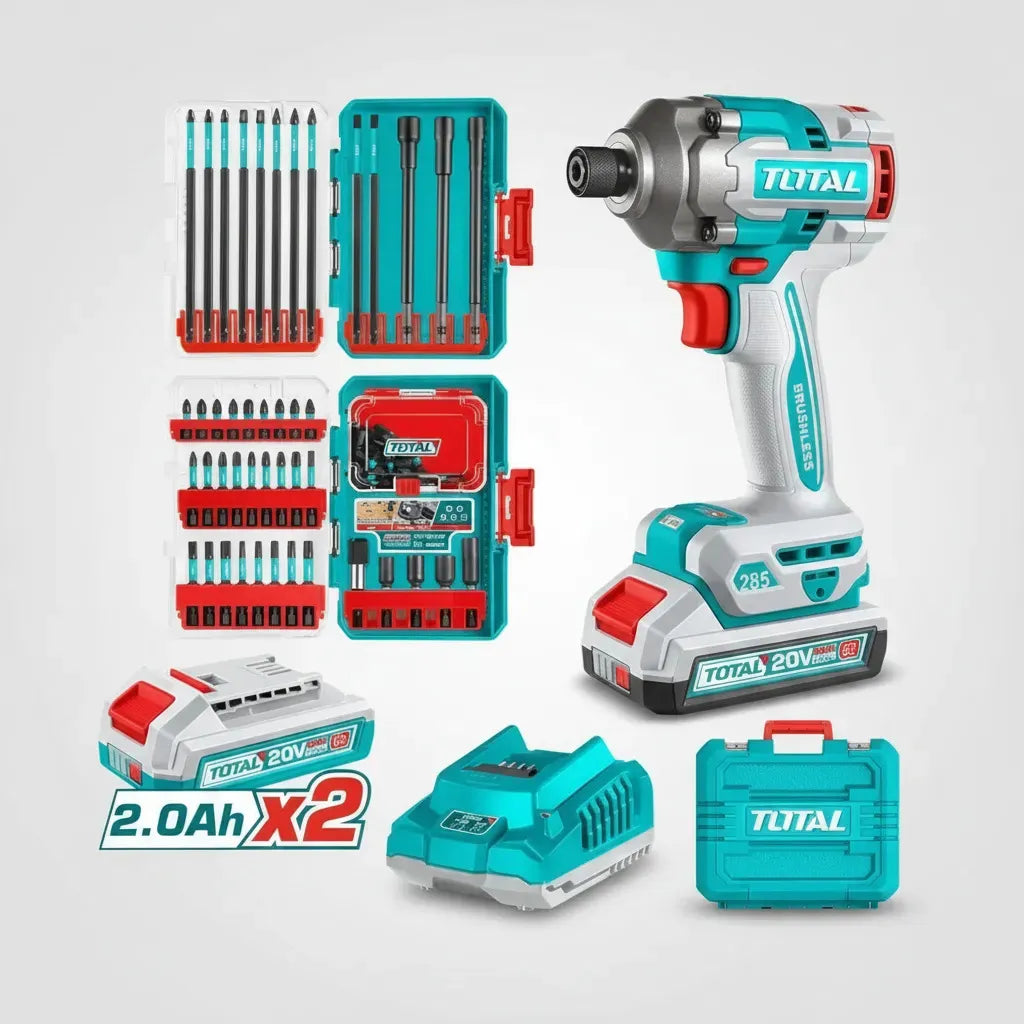 Atornillador De Impacto Inalámbrico 1/4 20v + Kit