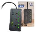 Alargue 3 Tomas + 4 Usb 3.0 + 1 Tipo C Om