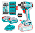 Atornillador De Impacto Inalámbrico 1/4 20v 285nm + Kit de puntas