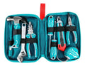 Set Herramientas 9 Piezas Total Super + Estuche Color Turquesa