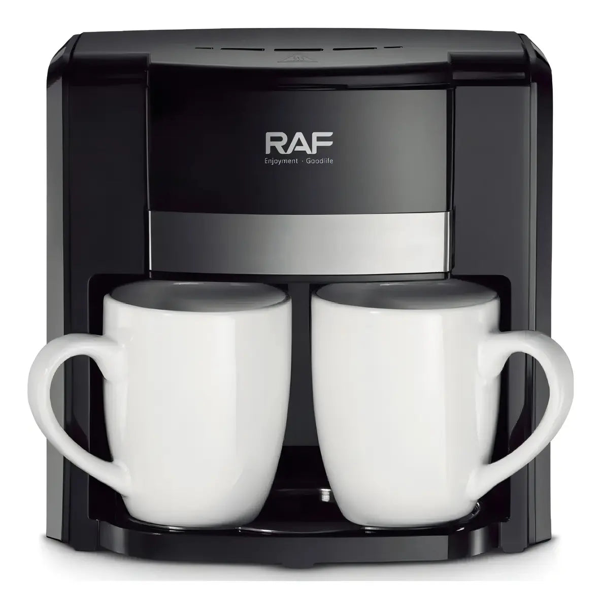 Cafetera Eléctrica Raf Café R115 + 2 Tazas Color Negro