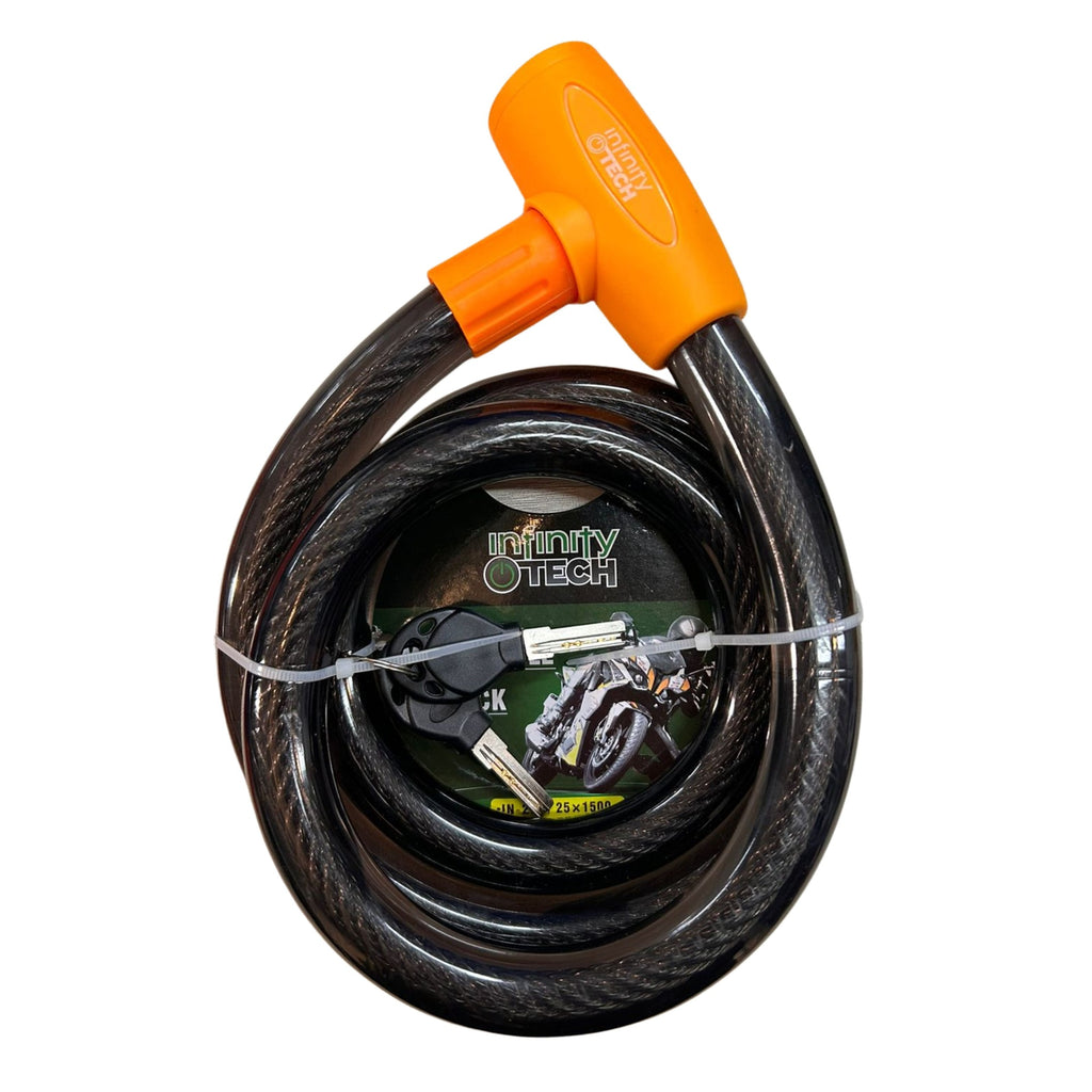 Candado Para Moto 25Mm x 1.50Mts Negro Universal