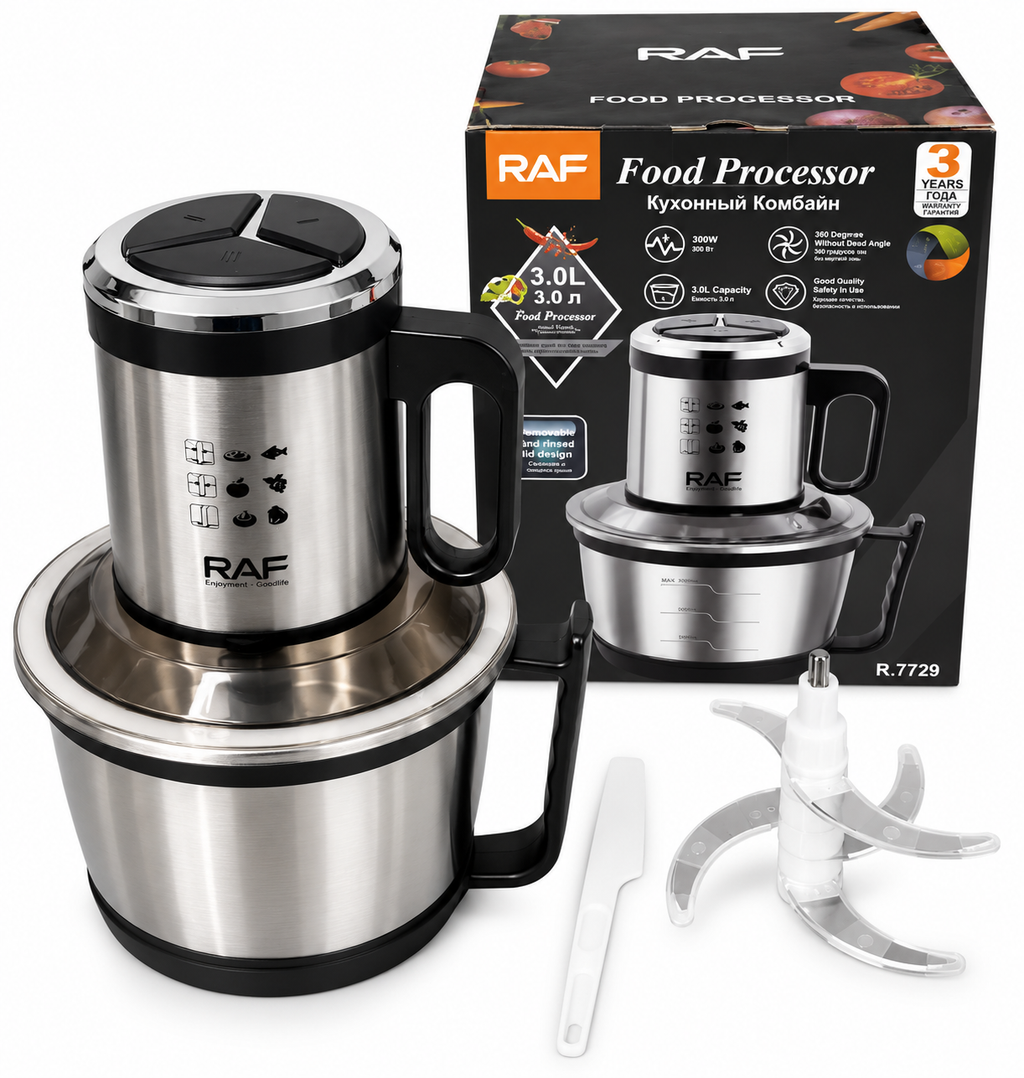 Procesadora 3L Acero Inoxidable 300W