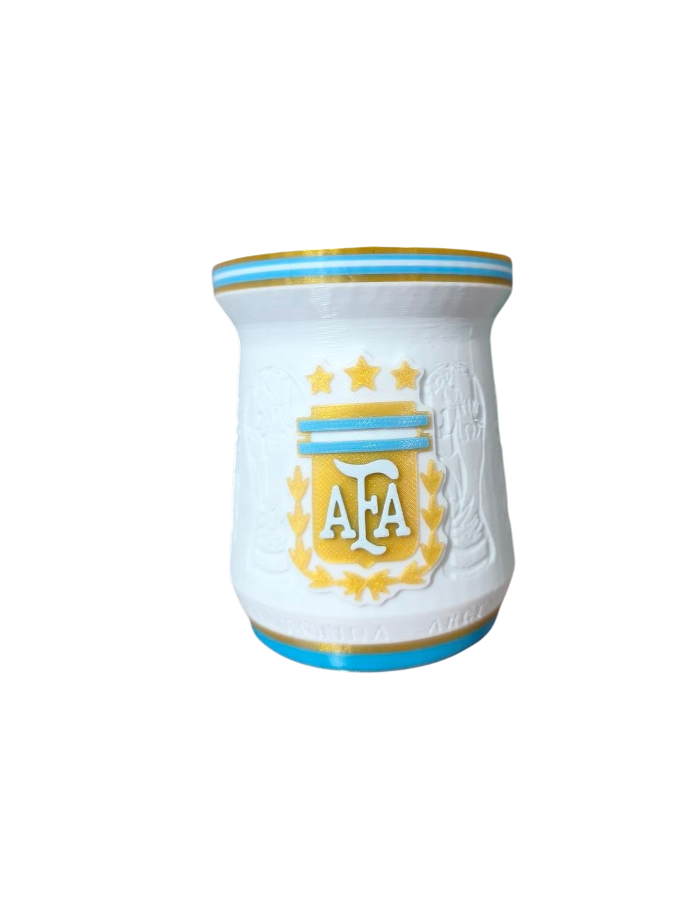 Mate 3D Selección Argentina AFA Diseño Exclusivo Impreso en 3D
