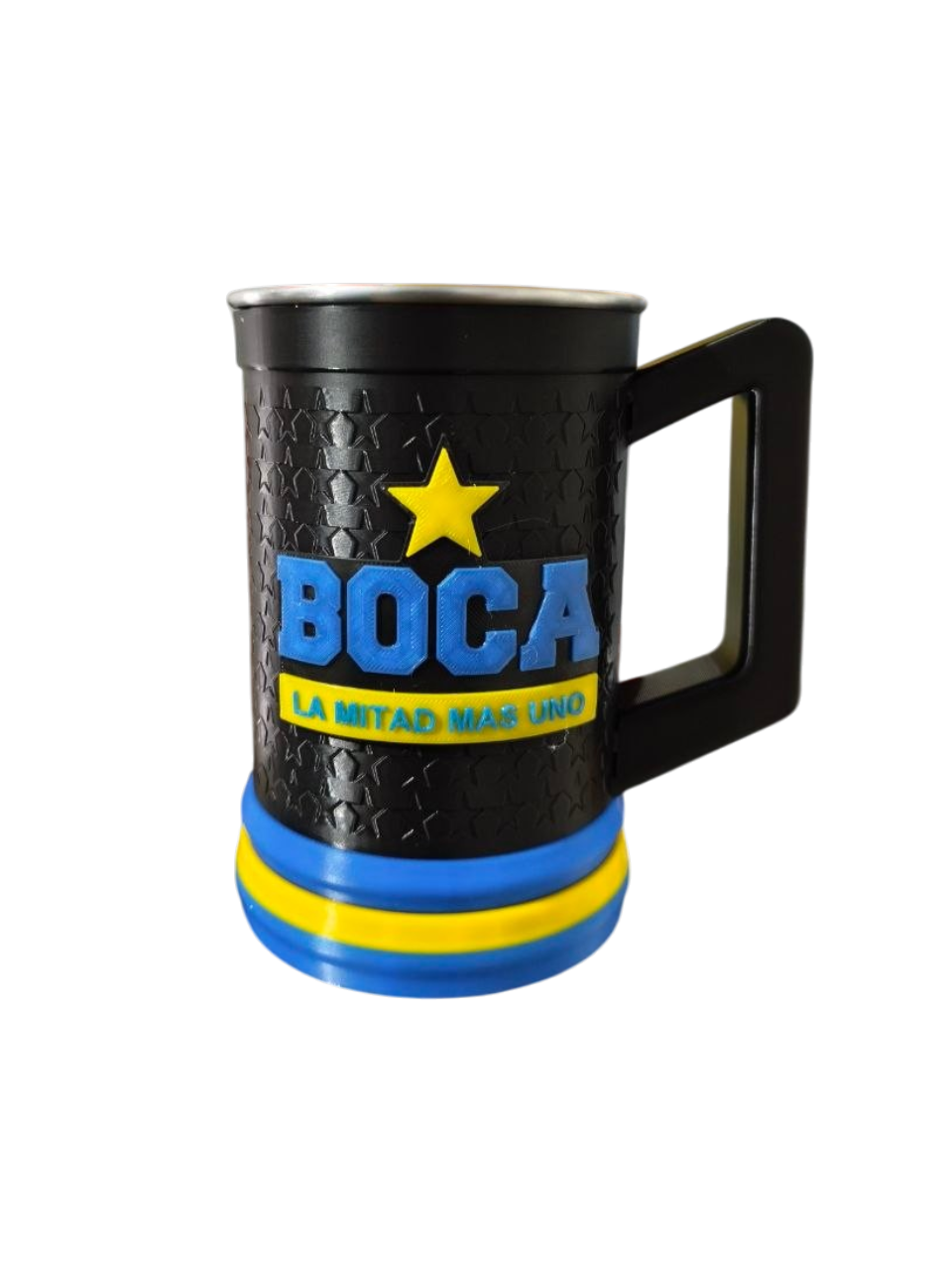 Jarra 3D Boca Junior 650cc Blanca / Negro - Blanco